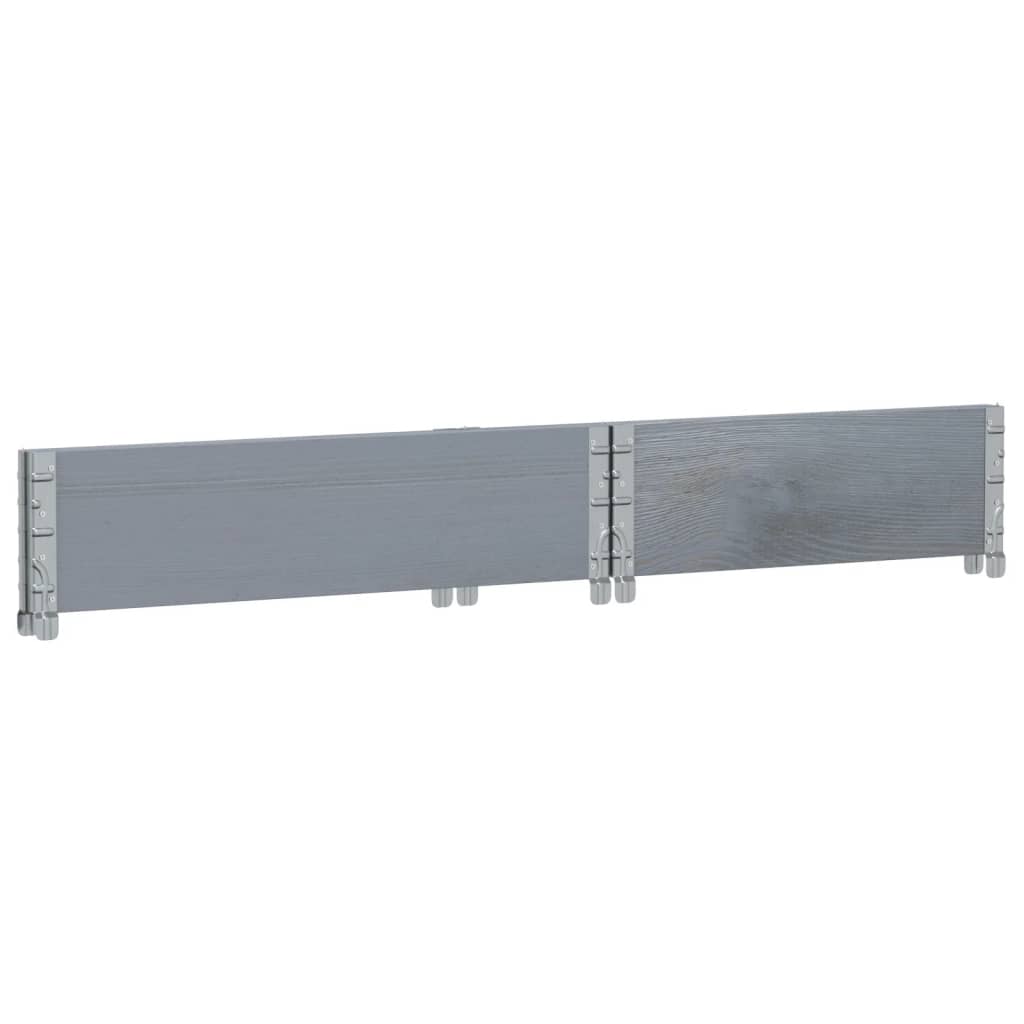 Garden Planter Grey 80x60 cm Solid Wood Pine