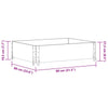 Garden Planter Brown 80x60 cm Solid Wood Pine