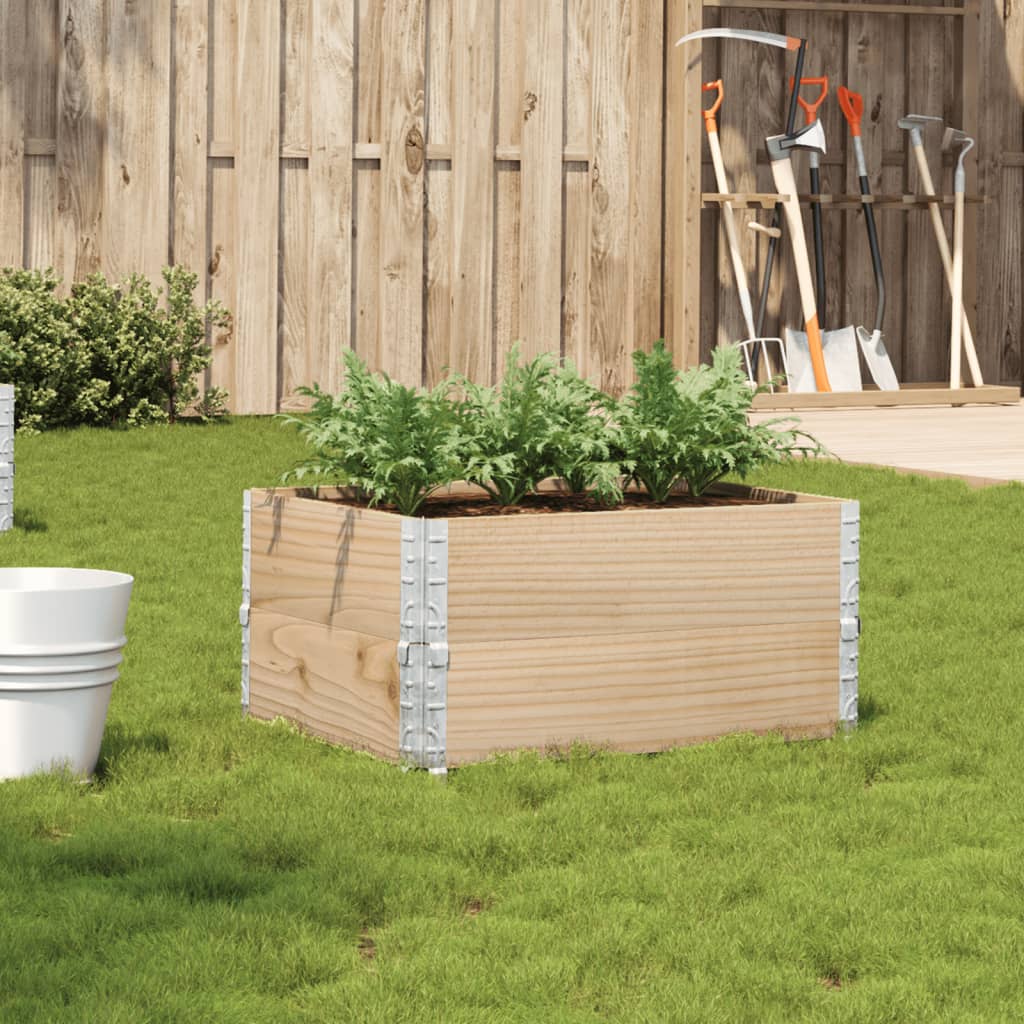 Garden Planter 80x60 cm Solid Wood Pine