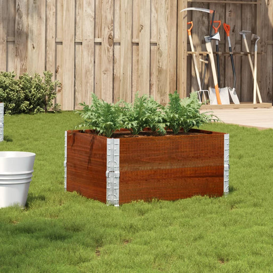 Garden Planter Brown 80x60 cm Solid Wood Pine