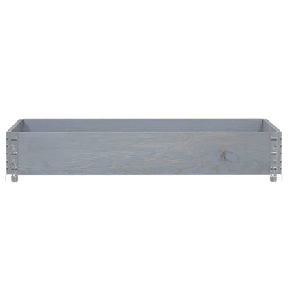 Garden Planter Grey 120x80 cm Solid Wood Pine