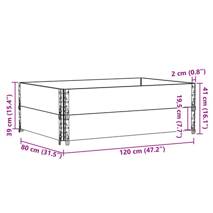 Garden Planter 120x80 cm Solid Wood Pine