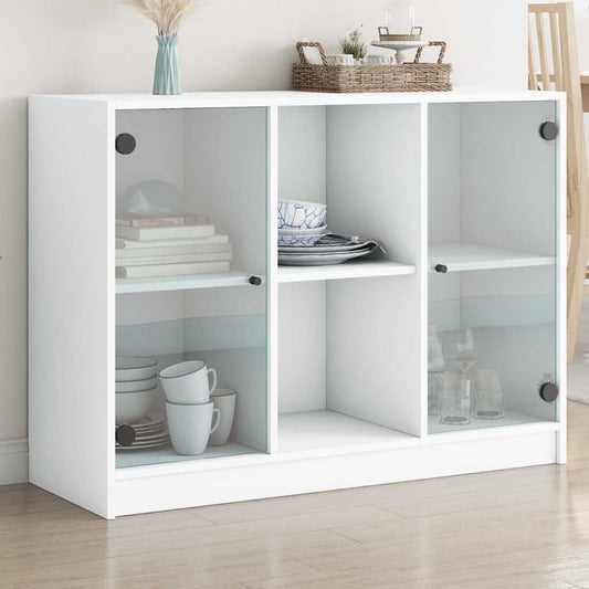 Sideboard White 102x37x75,5 cm Engineered Wood