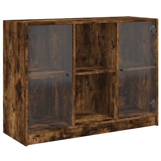 Sideboard Smoked Oak 102x37x75,5 cm Engineered Wood