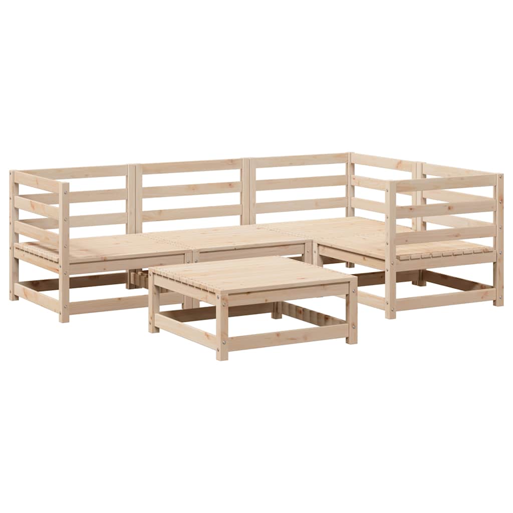Garden Sofa Set | Natural Wood | Solid pine wood | Large | Modular