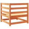 11 Piece Garden Sofa Set Wax Brown Solid Wood Pine