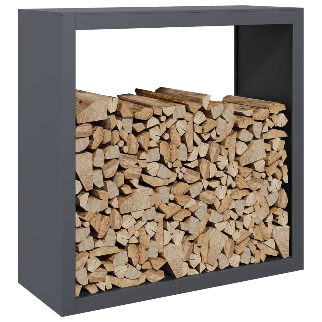 Firewood Rack Anthracite 39.4"x15.7"x39.4" Steel