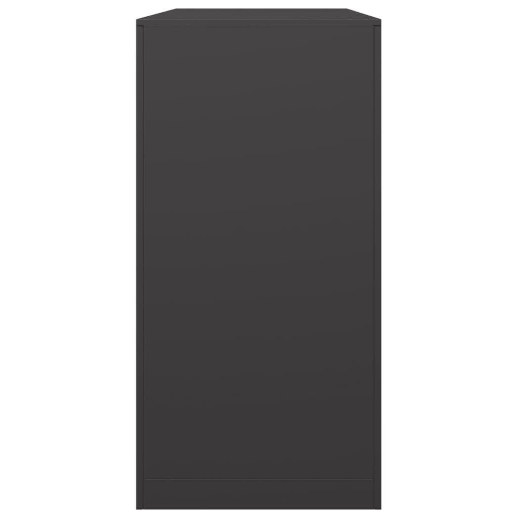 Firewood Rack Black 39.4x15.7x31.5" Steel