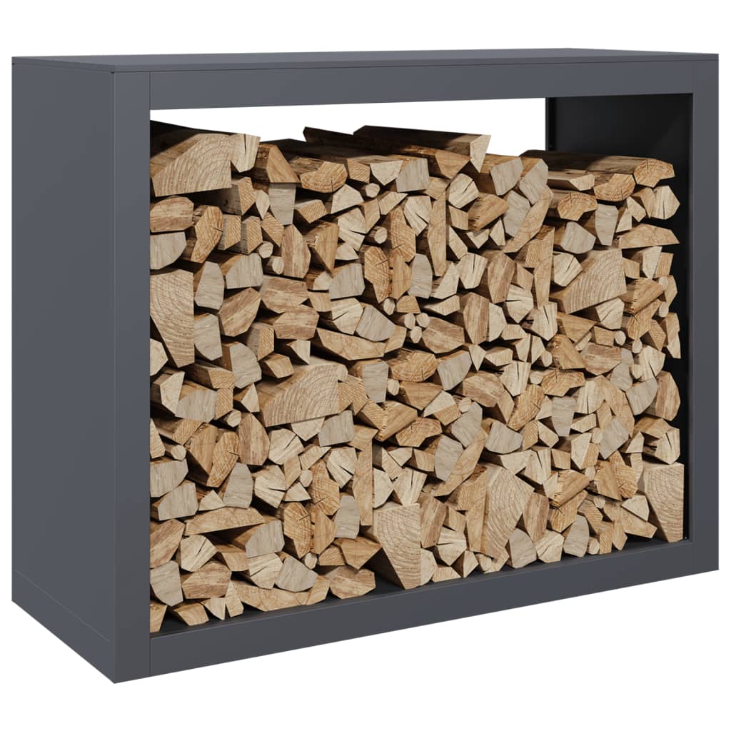 Firewood Rack Anthracite 39.4"x15.7"x31.5" Steel