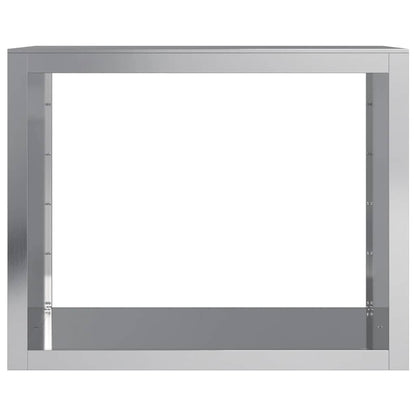 Firewood Rack 100x40x80 cm Galvanised Steel