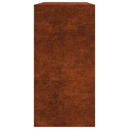 Firewood Rack 100x40x80 cm Weathering Steel