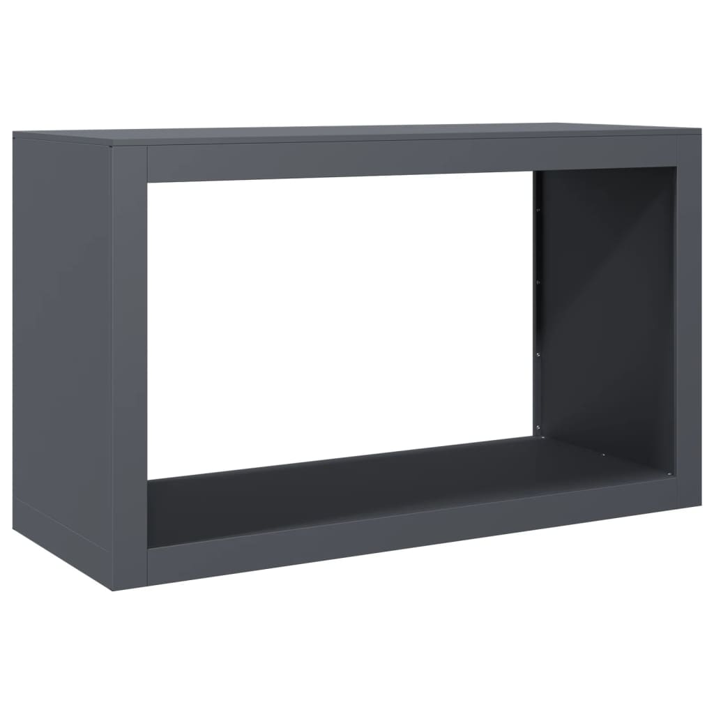 Firewood Rack Anthracite 39.4x15.7x23.6" Steel