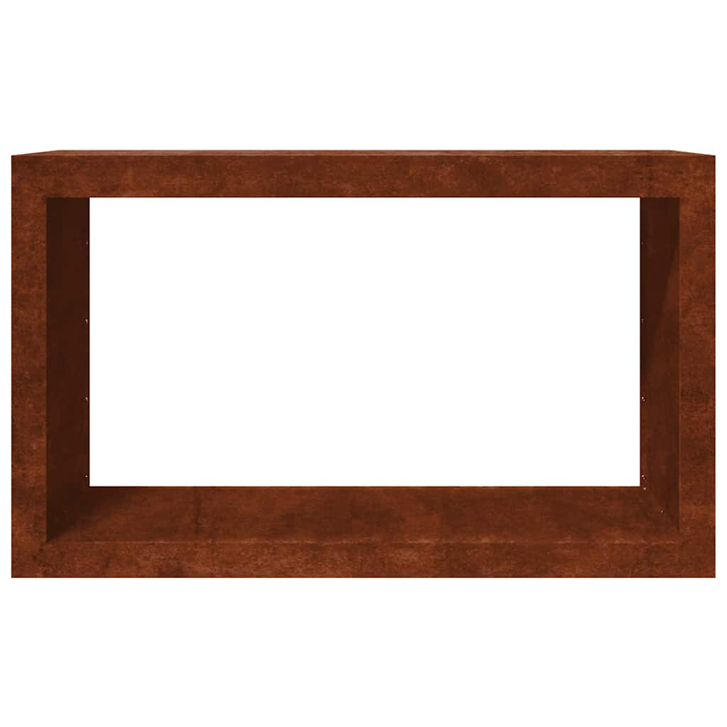 Firewood Rack 100x40x60 cm Weathering Steel
