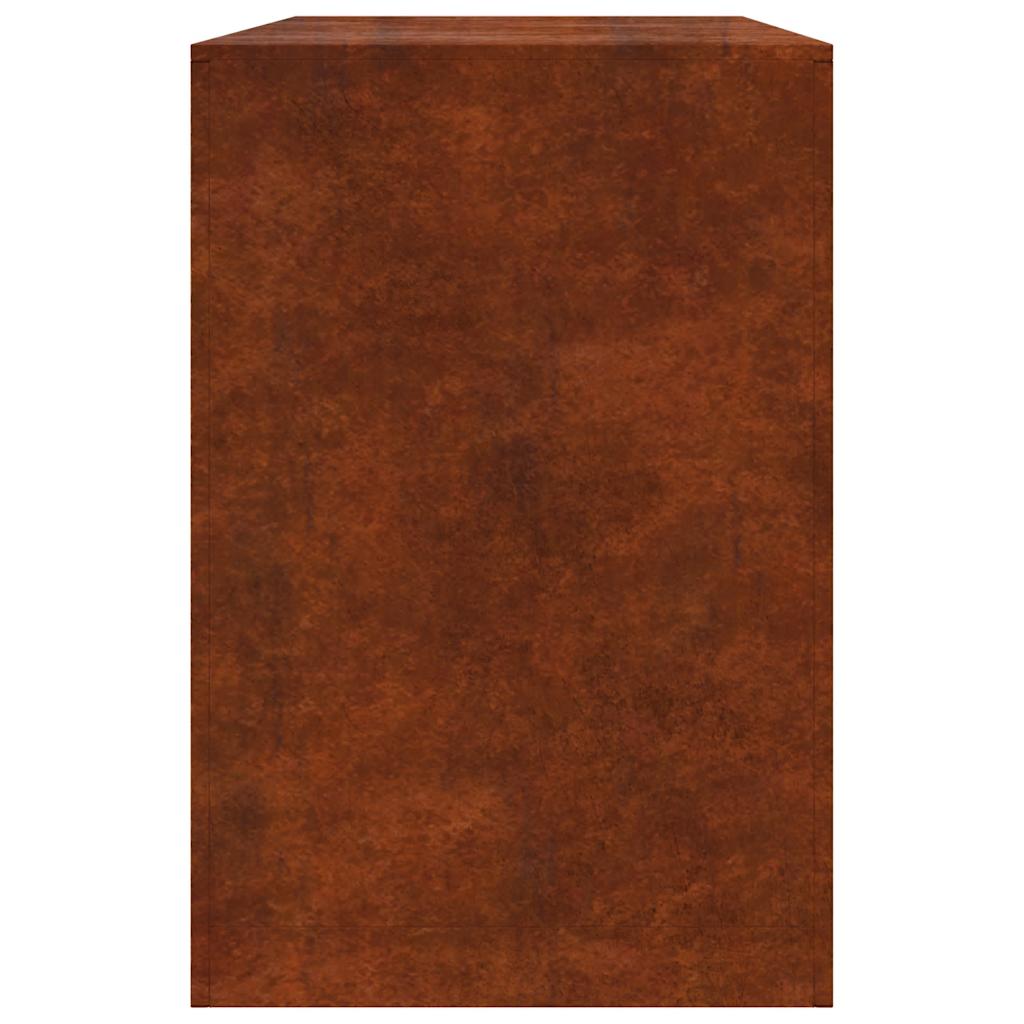 Firewood Rack 100x40x60 cm Weathering Steel