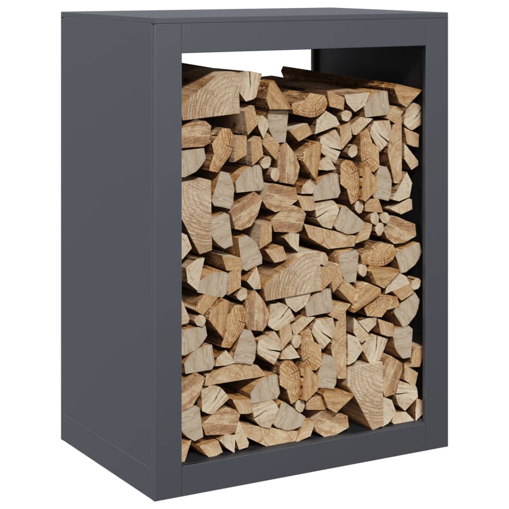 Firewood Rack Anthracite 23.6x15.7x31.5" Steel