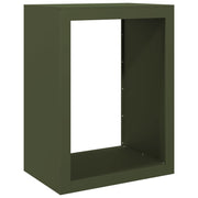 Firewood Rack Green 60x40x80 cm Steel
