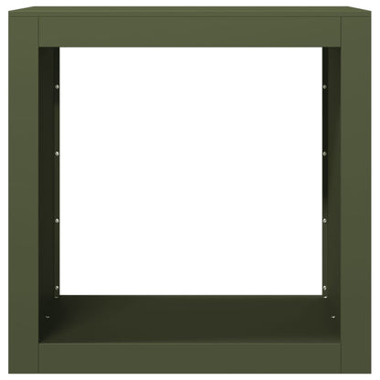 Firewood Rack Green 60x40x60 cm Steel