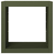 Firewood Rack Green 60x40x60 cm Steel