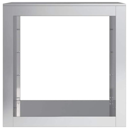 Firewood Rack 60x40x60 cm Galvanised Steel
