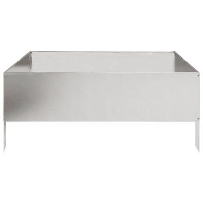 Garden Raised Bed 100x100x41 cm Stainless Steel