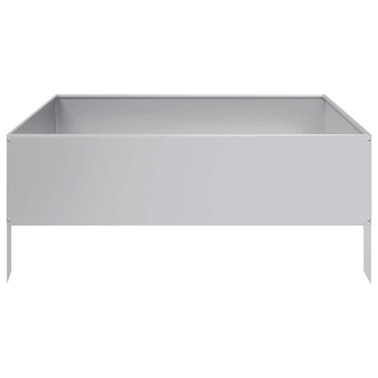 Garden Raised Bed 100x100x41 cm Galvanised Steel