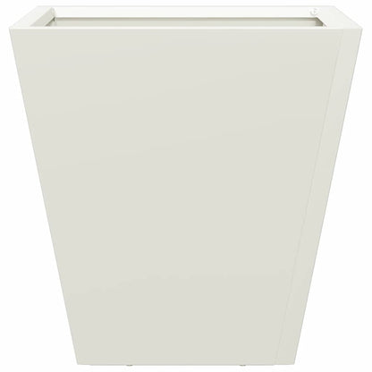 Garden Planter White 30x30x30 cm Steel