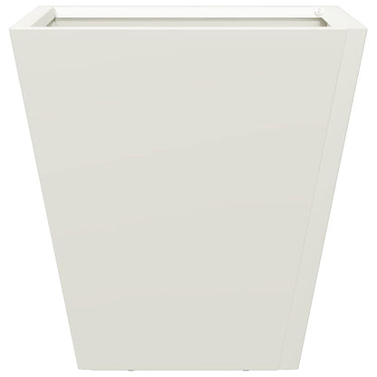 Garden Planter White 30x30x30 cm Steel