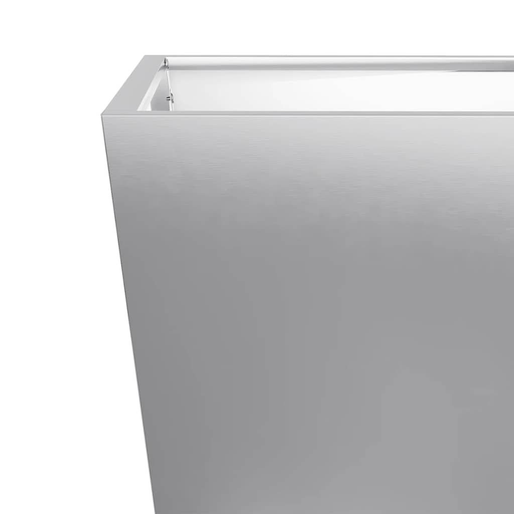 Garden Planters 40x40x40 cm 2 pcs Galvanised Steel