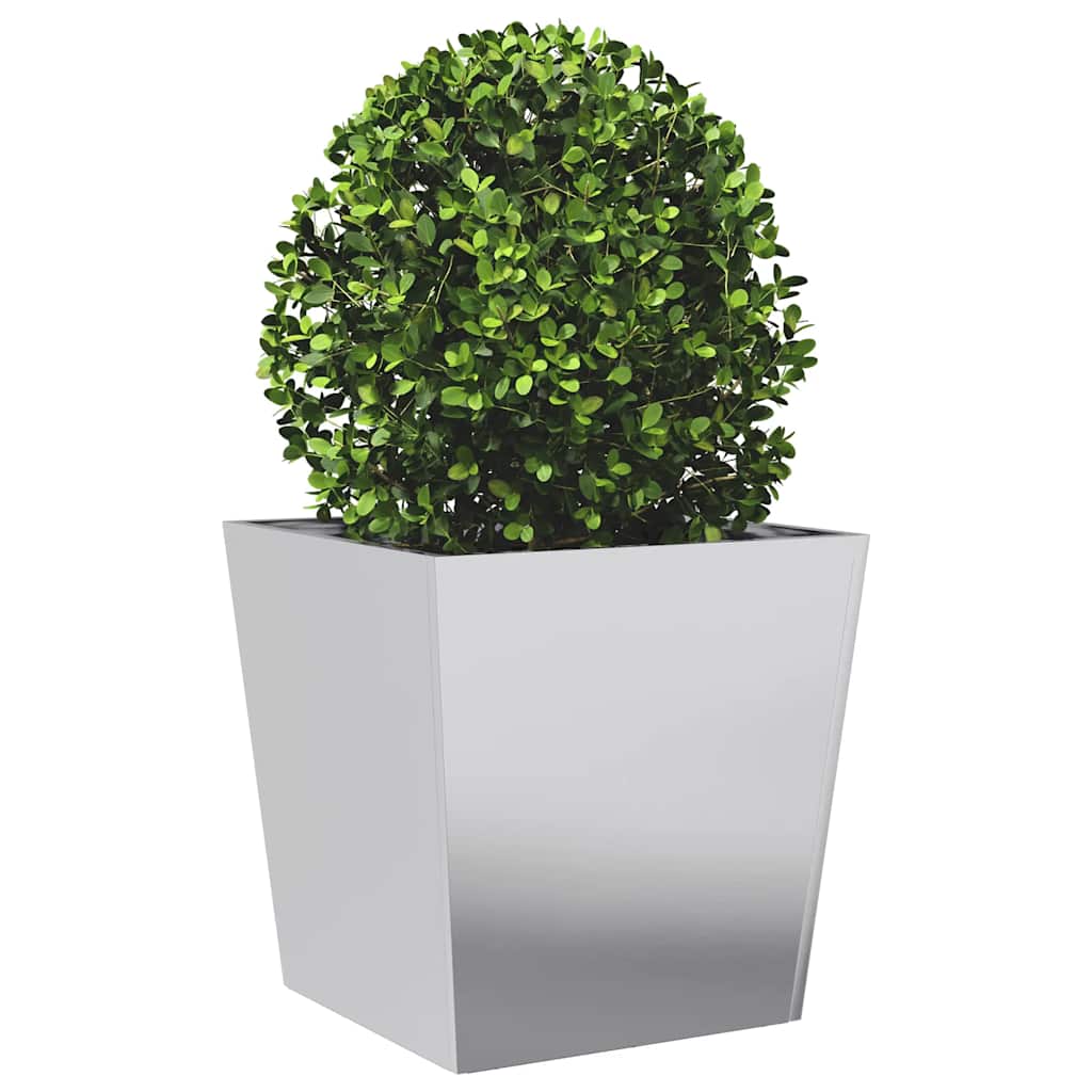 Garden Planter 50x50x50 cm Galvanised Steel