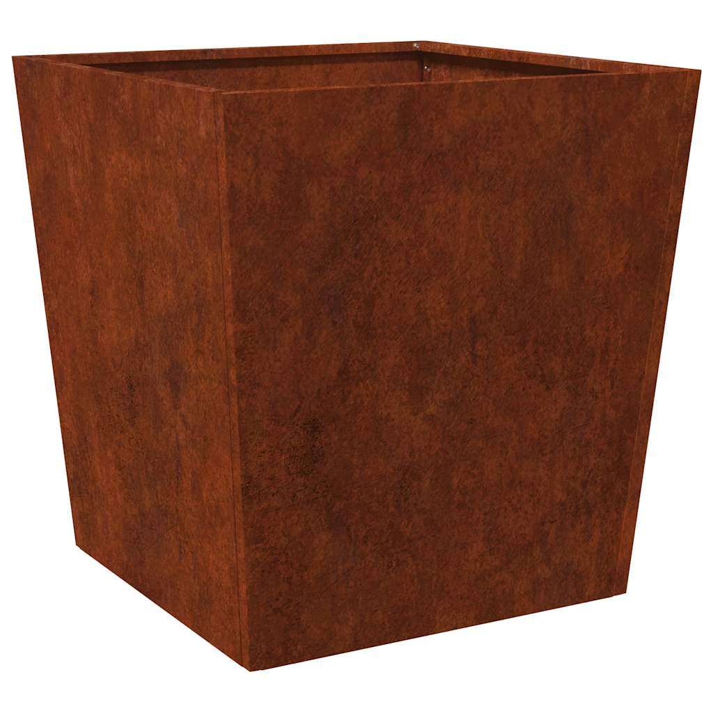 Garden Planters 2 pcs 50x50x50 cm Weathering Steel