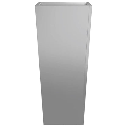 Garden Planter 35x35x75 cm Galvanised Steel