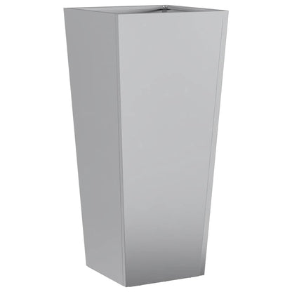 Garden Planters 35x35x75 cm 2 pcs Galvanised Steel