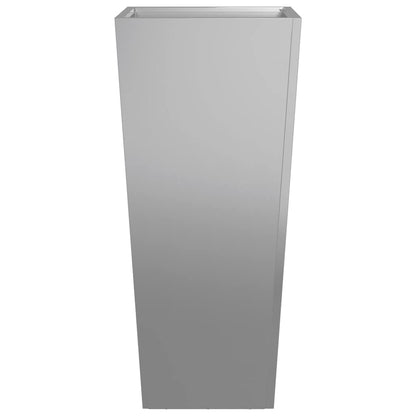 Garden Planters 35x35x75 cm 2 pcs Galvanised Steel