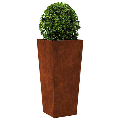 Garden Planter 35x35x75 cm Weathering Steel