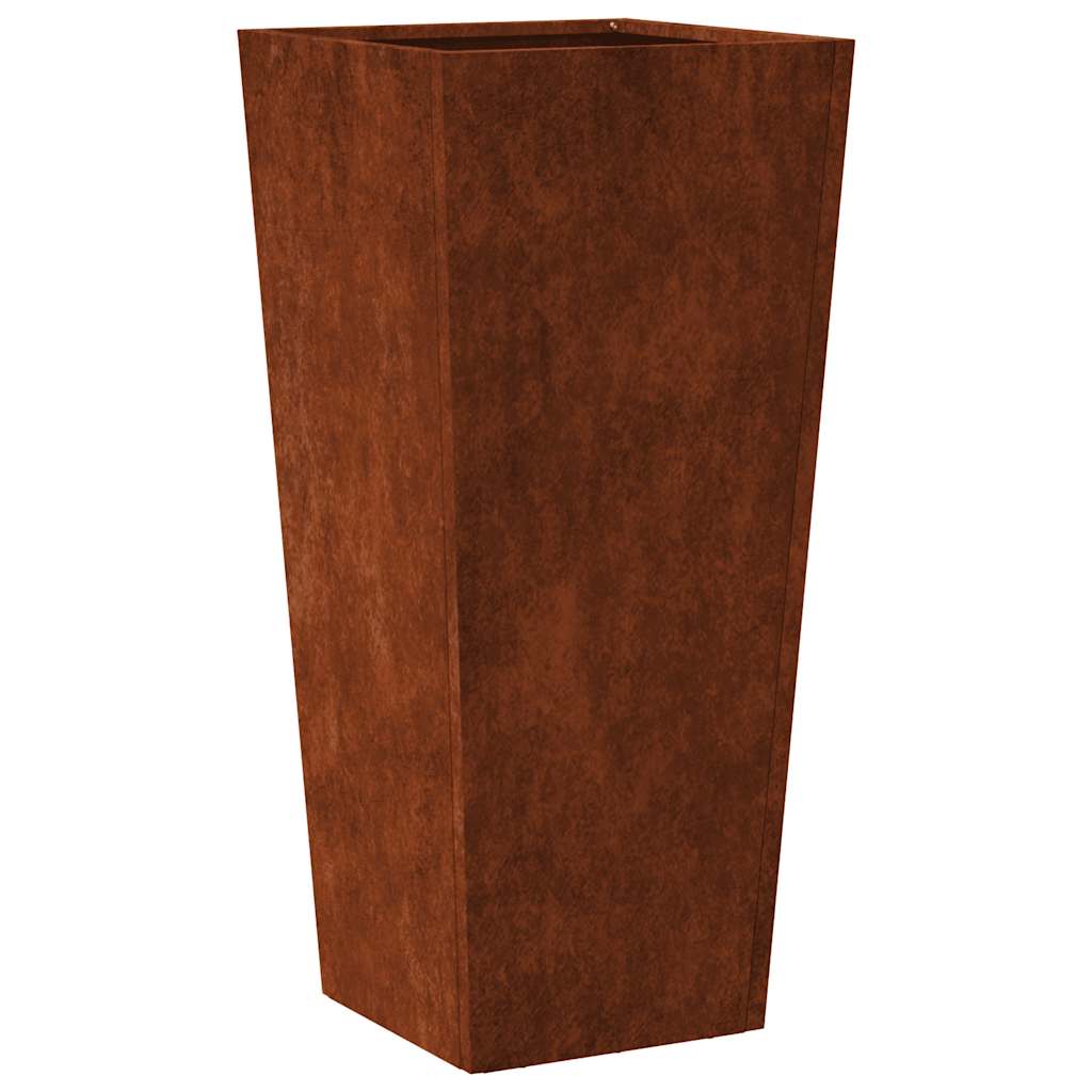 Garden Planter 35x35x75 cm Weathering Steel
