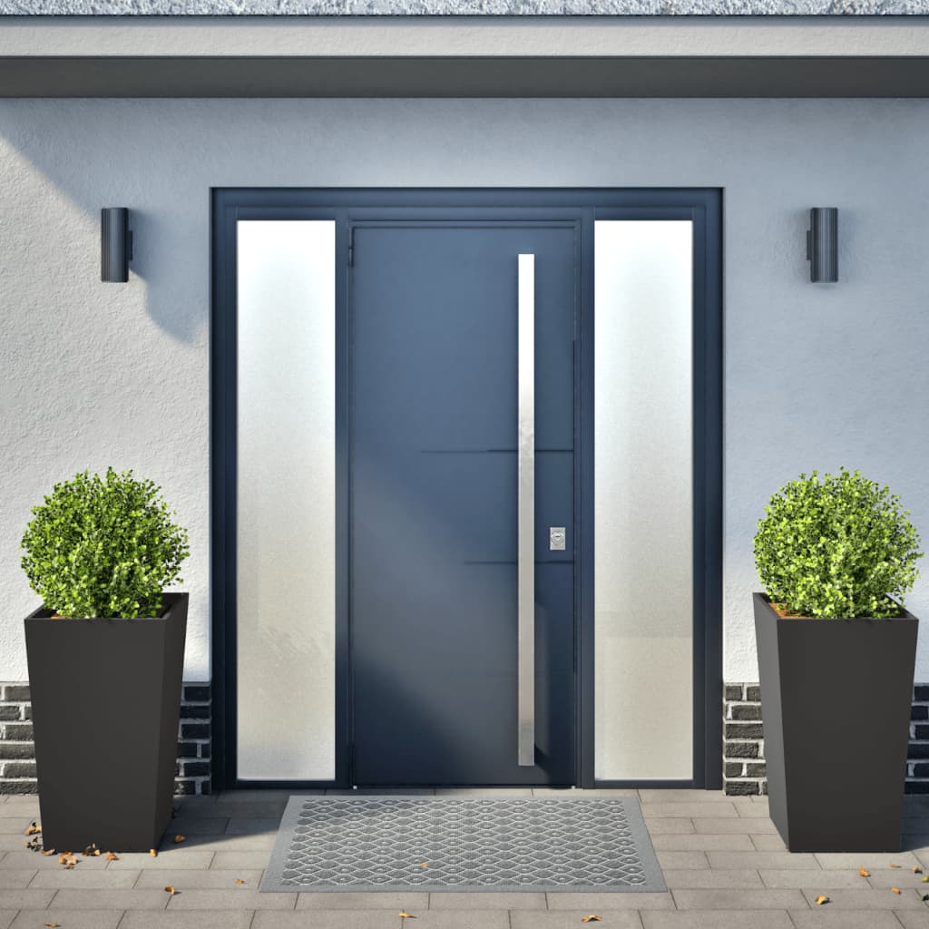 Garden Planters 2 pcs Black 45x45x75 cm Steel
