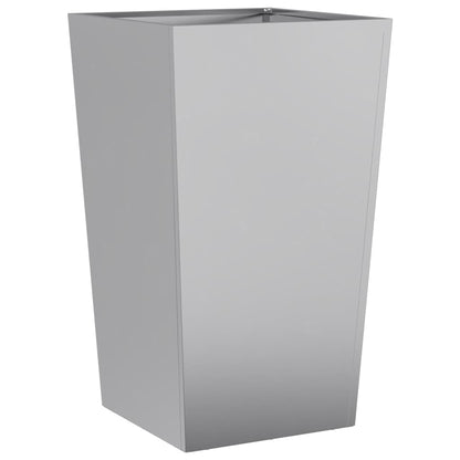 Garden Planters 45x45x75 cm 2 pcs Galvanised Steel