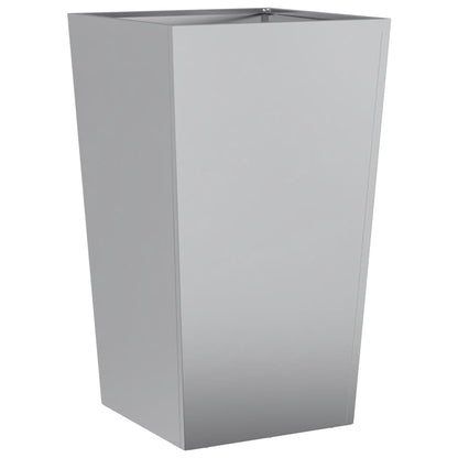 Garden Planters 45x45x75 cm 2 pcs Galvanised Steel