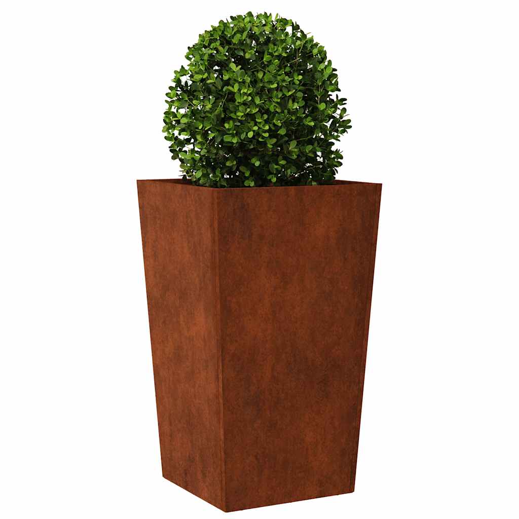 Garden Planters 2 pcs 45x45x75 cm Weathering Steel