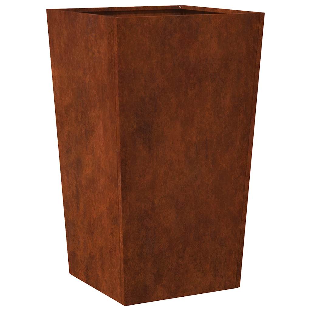 Garden Planters 2 pcs 45x45x75 cm Weathering Steel