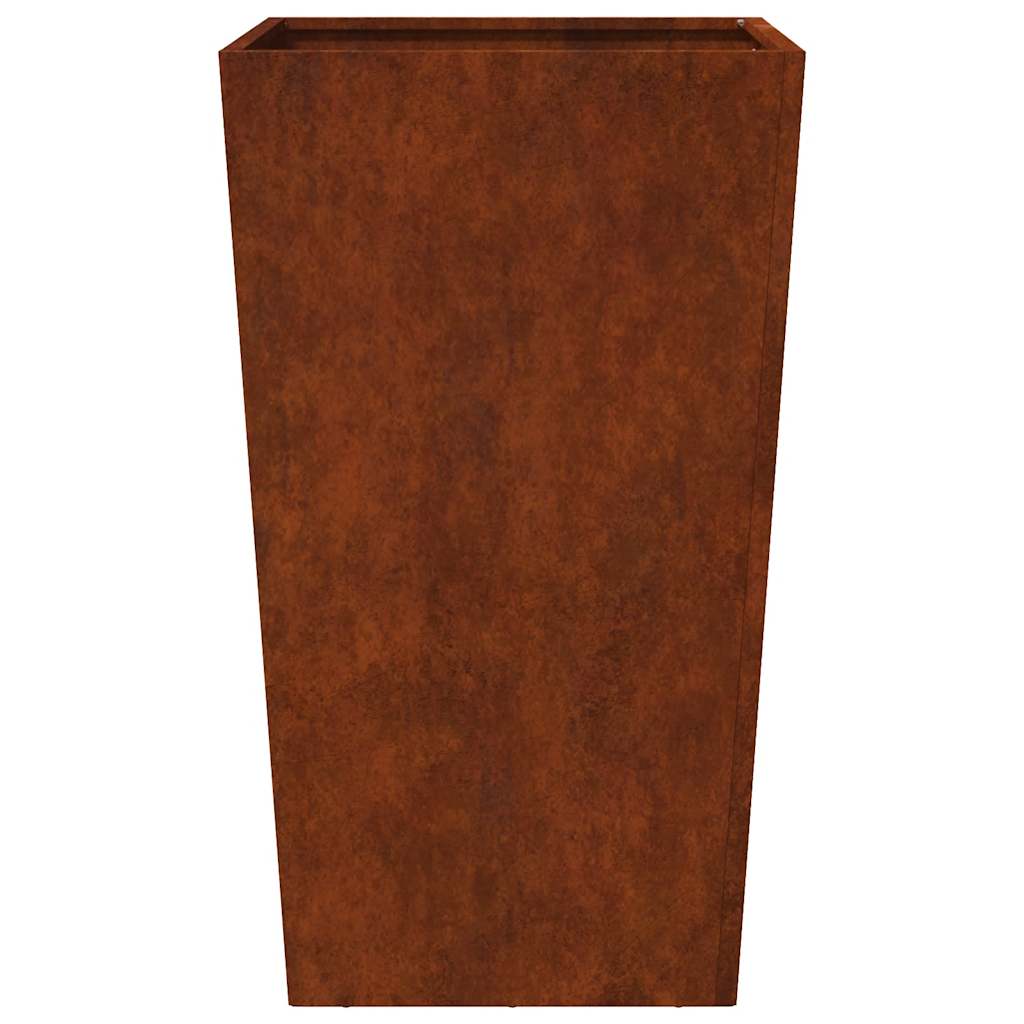 Garden Planters 2 pcs 45x45x75 cm Weathering Steel