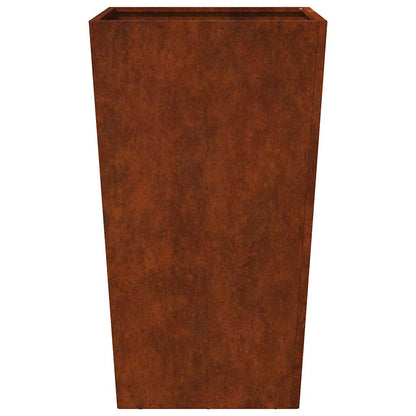 Garden Planters 2 pcs 45x45x75 cm Weathering Steel