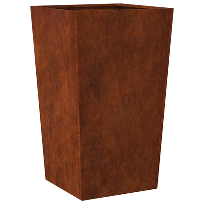 Garden Planters 2 pcs 45x45x75 cm Weathering Steel