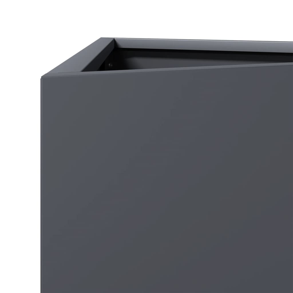 Garden Planter Anthracite Steel Large Durable Garden Planter