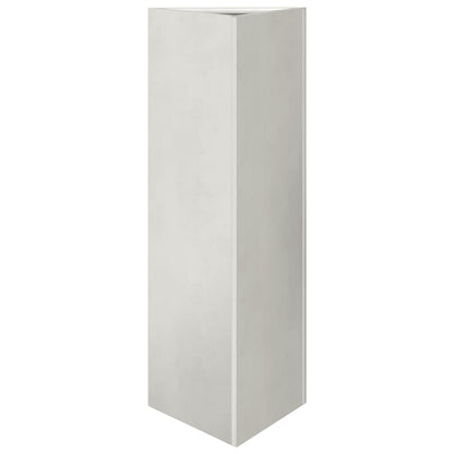 Garden Planter Triangular 30x26x75 cm Stainless Steel