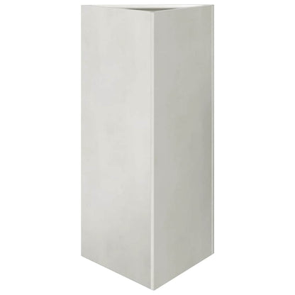 Garden Planters 2 pcs Triangular 40x34.5x75 cm Stainless Steel