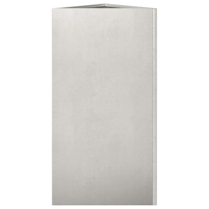 Garden Planters 2 pcs Triangular 40x34.5x75 cm Stainless Steel