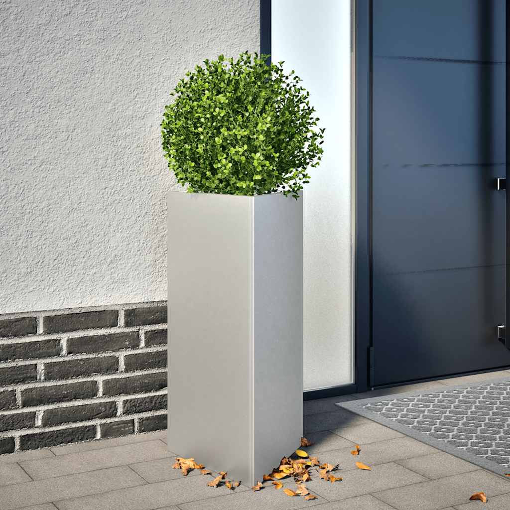 Garden Planter Triangular 40x34.5x75 cm Galvanized Steel