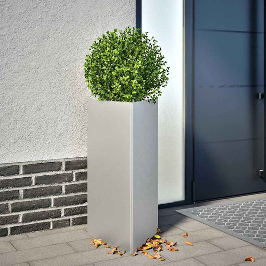 Garden Planters 2 pcs Triangular 40x34.5x75 cm Galvanized Steel