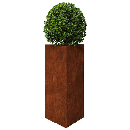 Garden Planters 2 pcs Triangular 40x34.5x75 cm Weathering Steel